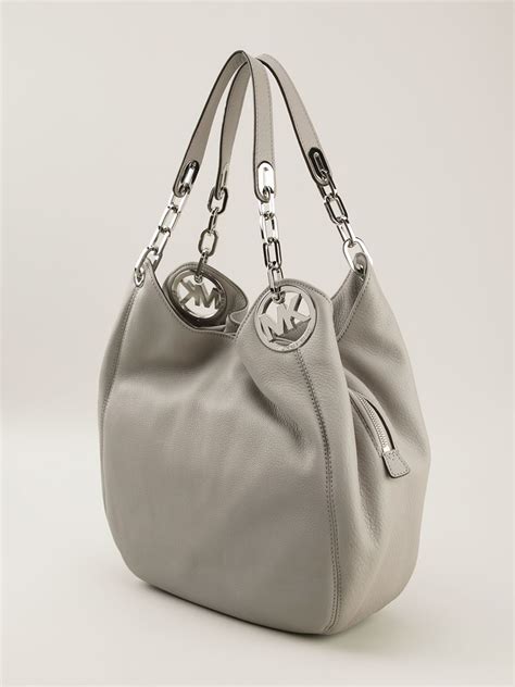 michael kors grey bag old|grey michael kors shoulder bag.